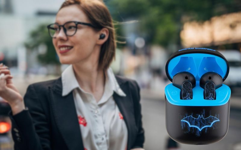 Batman Style Wireless BT Earbuds