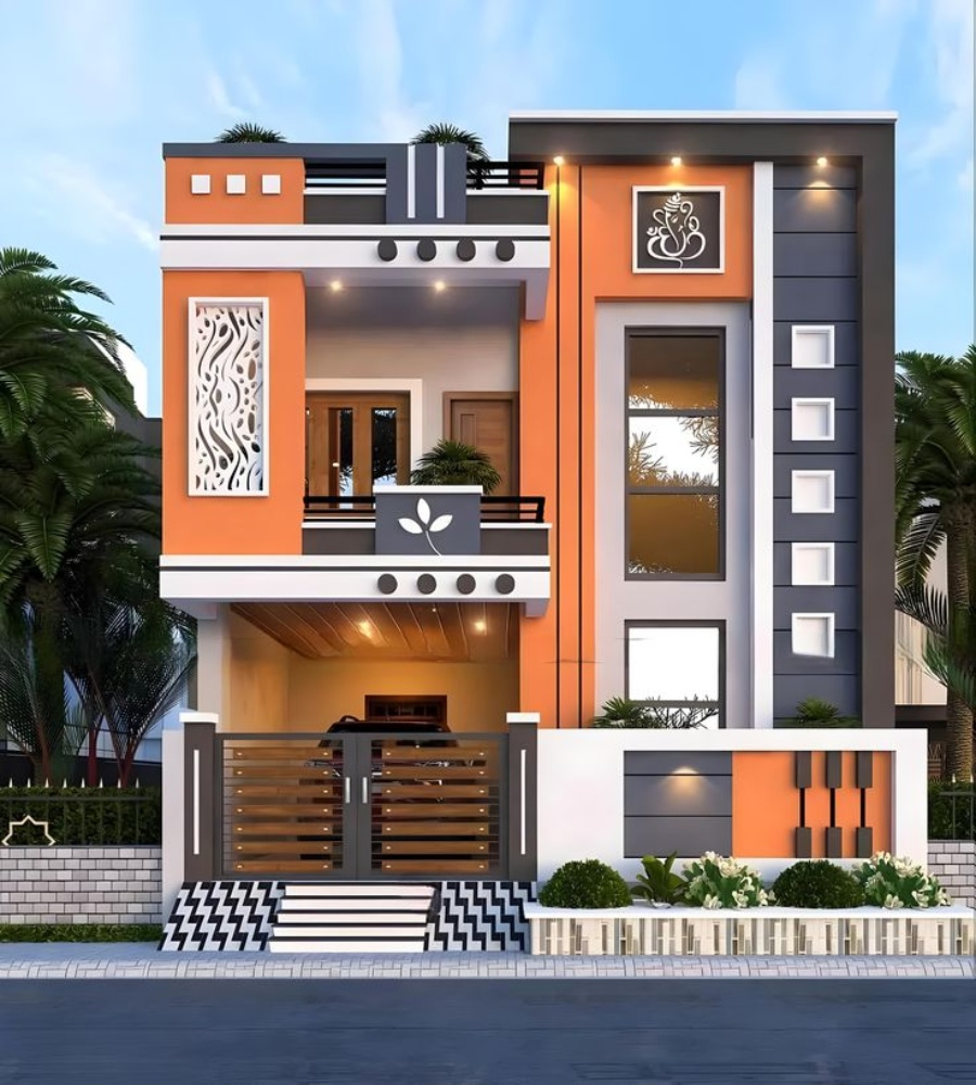 double floor premium house elevation