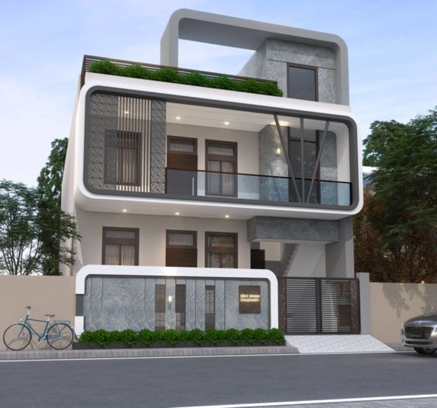 elegant style house elevation