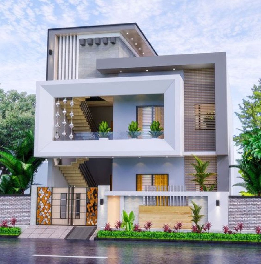 ultra modern normal house front elevation designs
